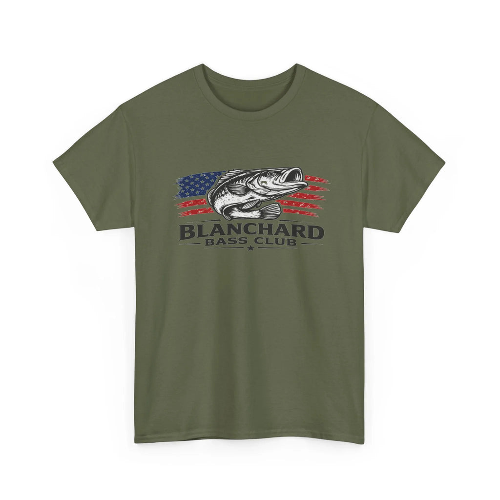 Blanchard Bass Club T-Shirt – American Flag Fishing Tee