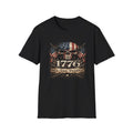 1776 American Flag Skull T-Shirt — “We The People” Patriotic Tee