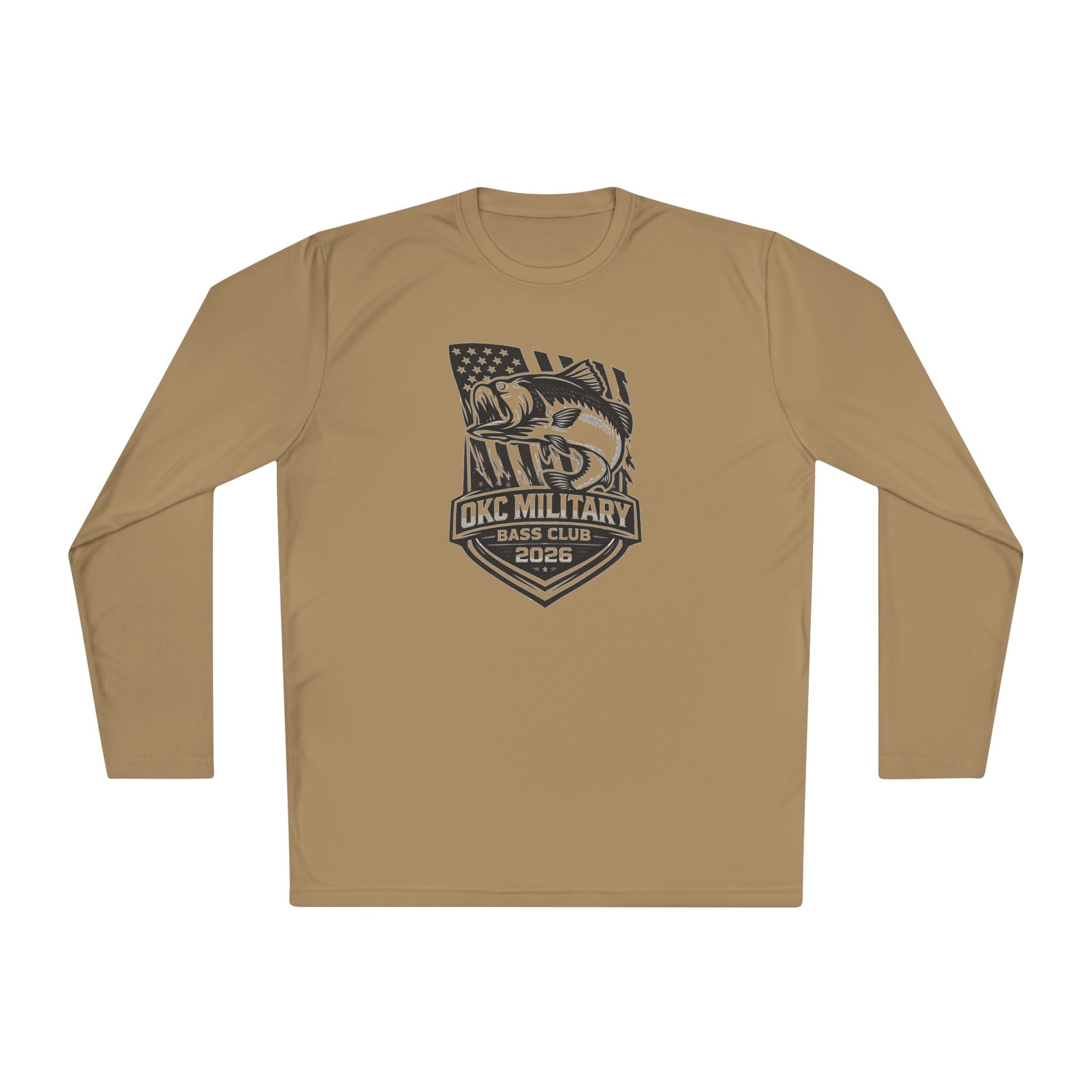 Military Bass Club Long Sleeve Tee — OKC Military Bass Club 2026 Fishing Shirt