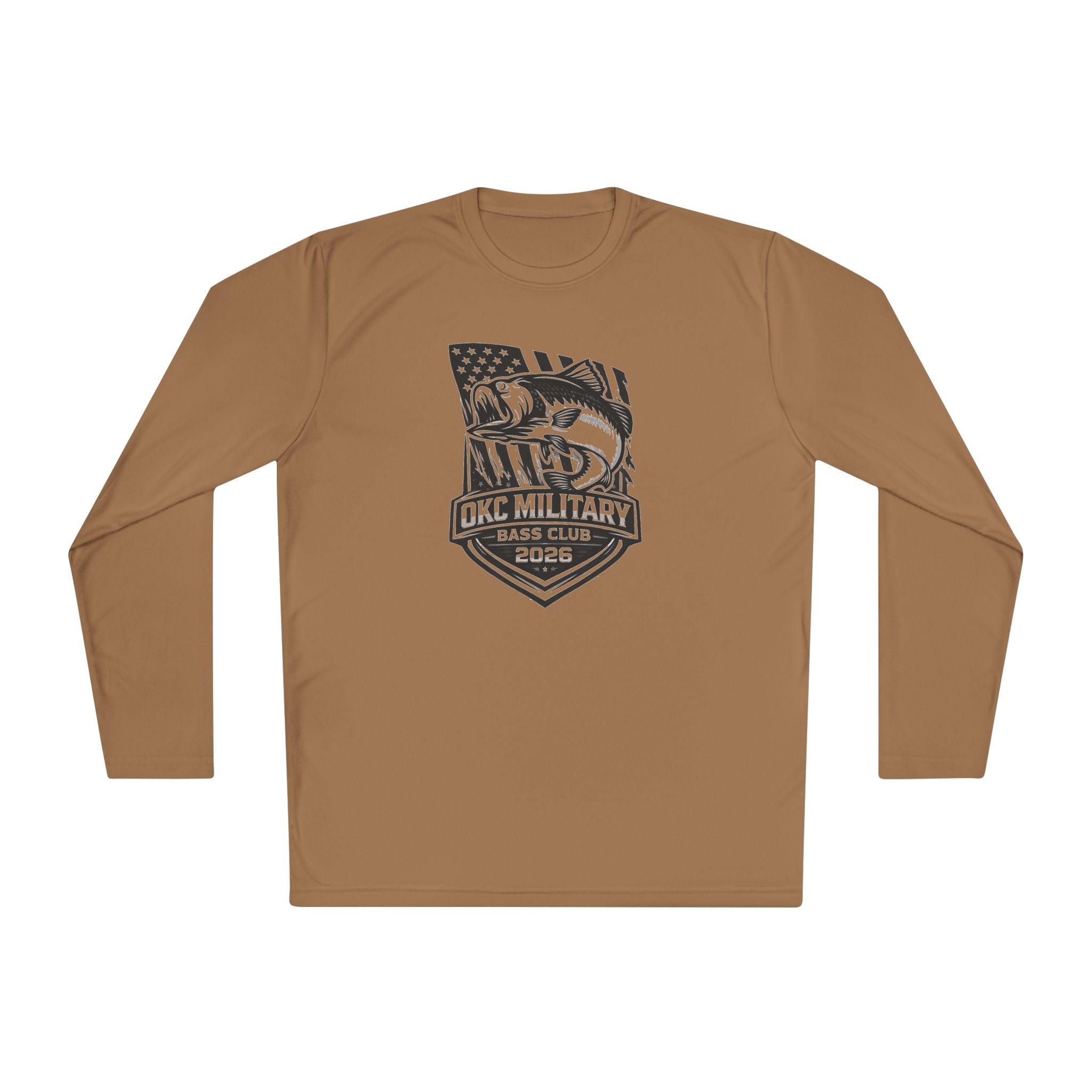 Military Bass Club Long Sleeve Tee — OKC Military Bass Club 2026 Fishing Shirt