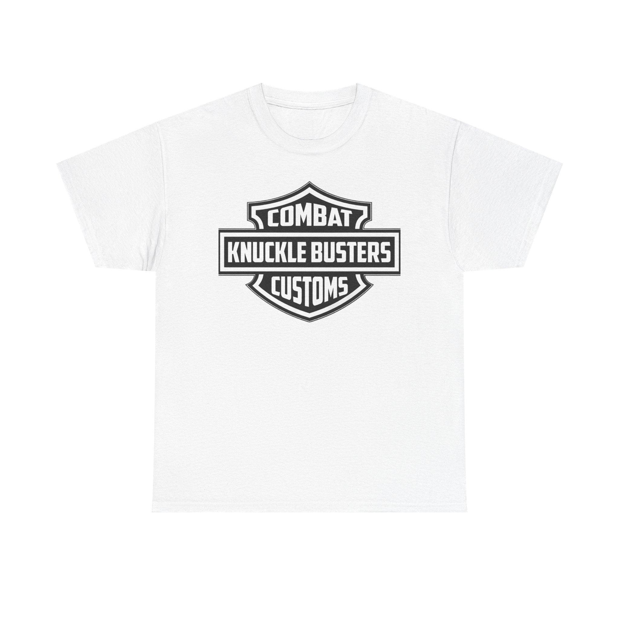 Combat Knuckle Busters Customs Tee — Motorcycle Club Logo T-Shirt