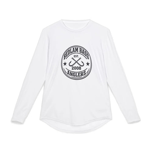 Anglers Badge Long Sleeve UV Shirt — Bedlam Bass Est. 2008 Fishing Tee