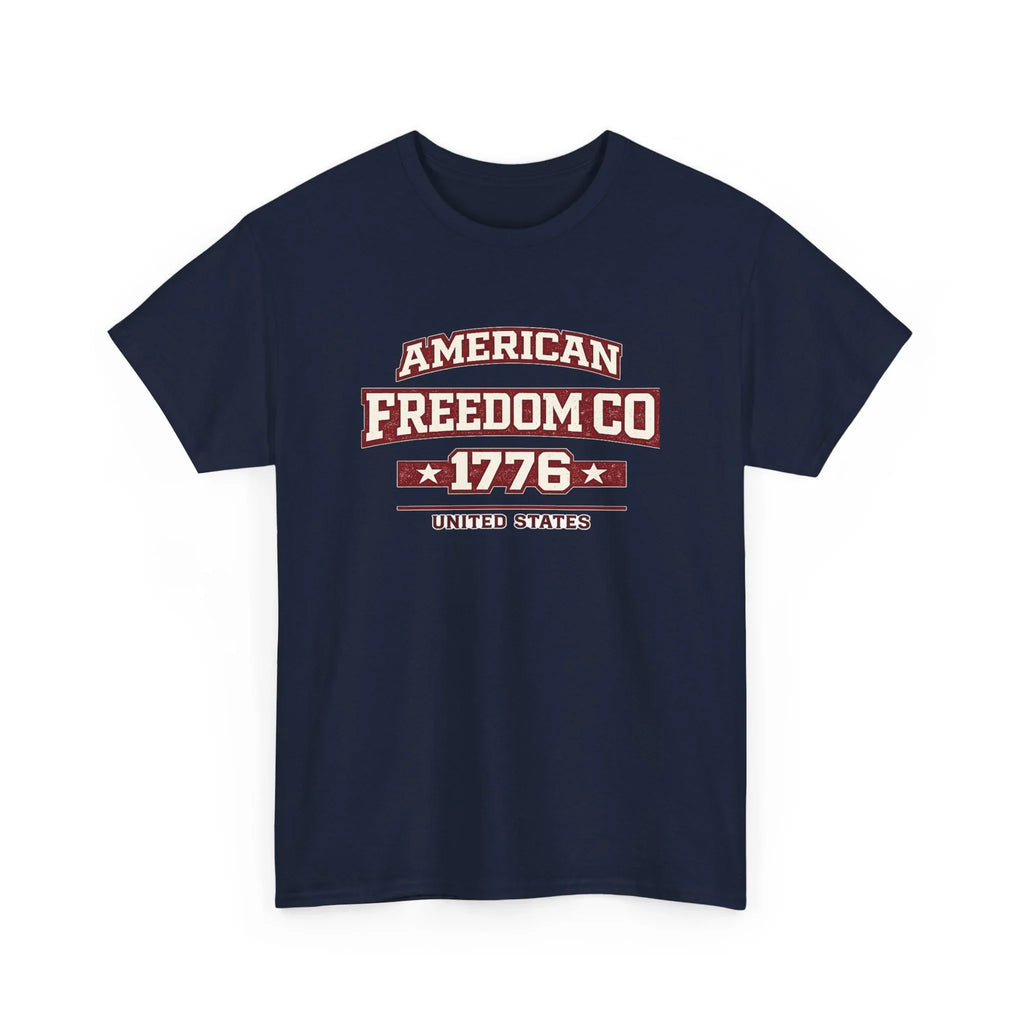 Patriotic 'American Freedom Co. 1776' Tee - 4th of July Vintage USA Shirt