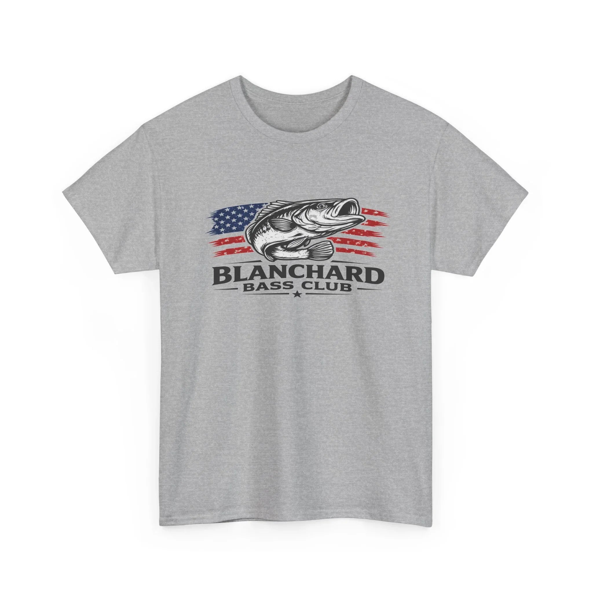 Blanchard Bass Club T-Shirt – American Flag Fishing Tee