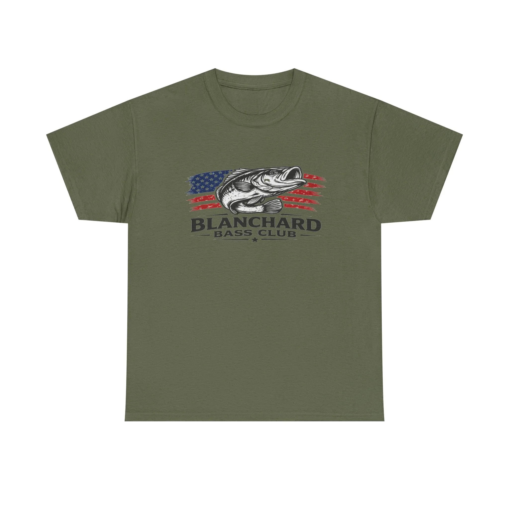 Blanchard Bass Club T-Shirt – American Flag Fishing Tee