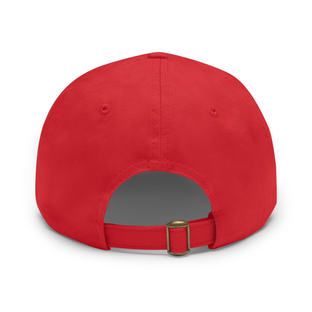 Bear Logo Leather Patch Dad Hat — Vintage Outdoor Cap