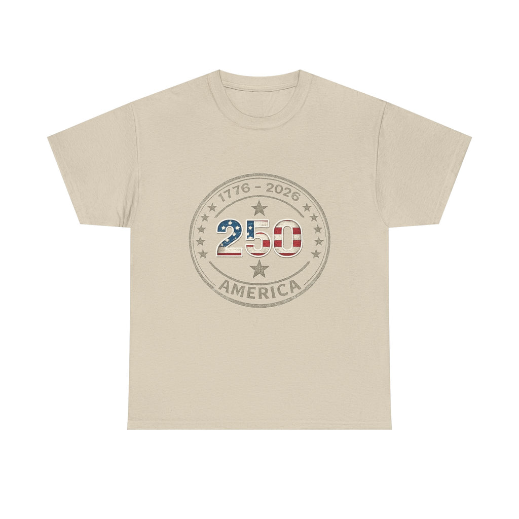 250th America 1776-2026 Anniversary T-Shirt – USA Flag Emblem