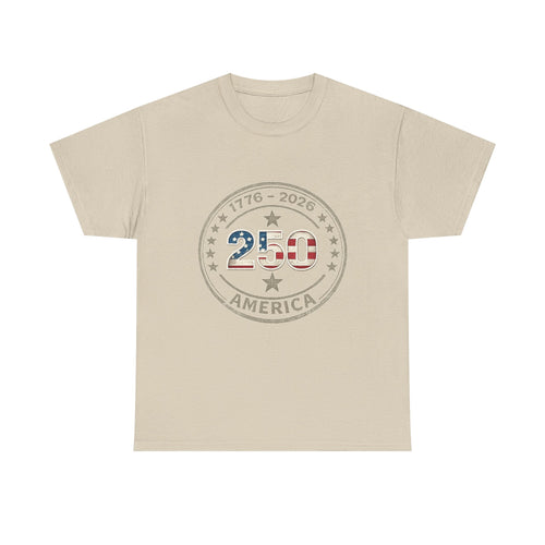 250th America 1776-2026 Anniversary T-Shirt – USA Flag Emblem