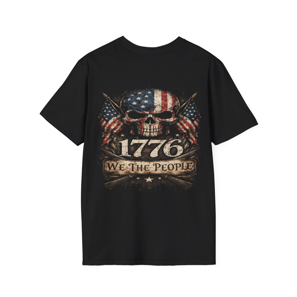1776 'We The People' Patriotic Skull T‑Shirt