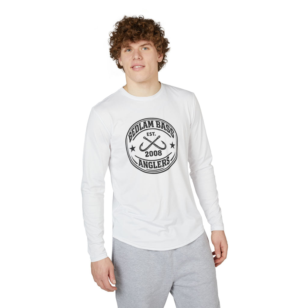 Anglers Badge Long Sleeve UV Shirt — Bedlam Bass Est. 2008 Fishing Tee
