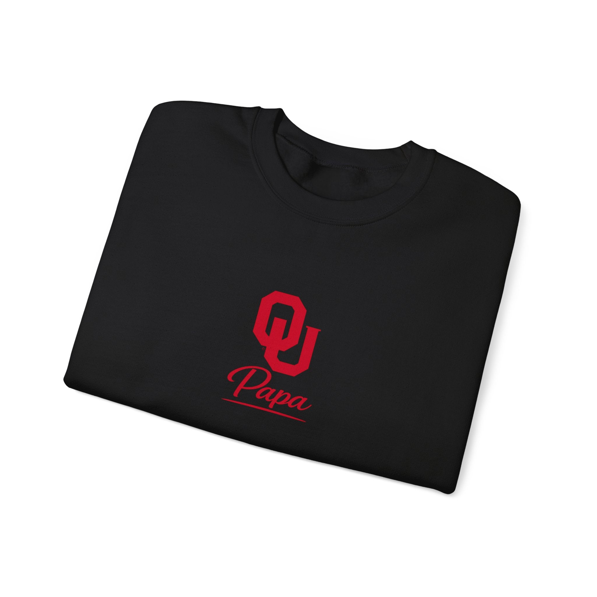 OU Papa Crewneck Sweatshirt — Oklahoma Sooners Dad Pullover