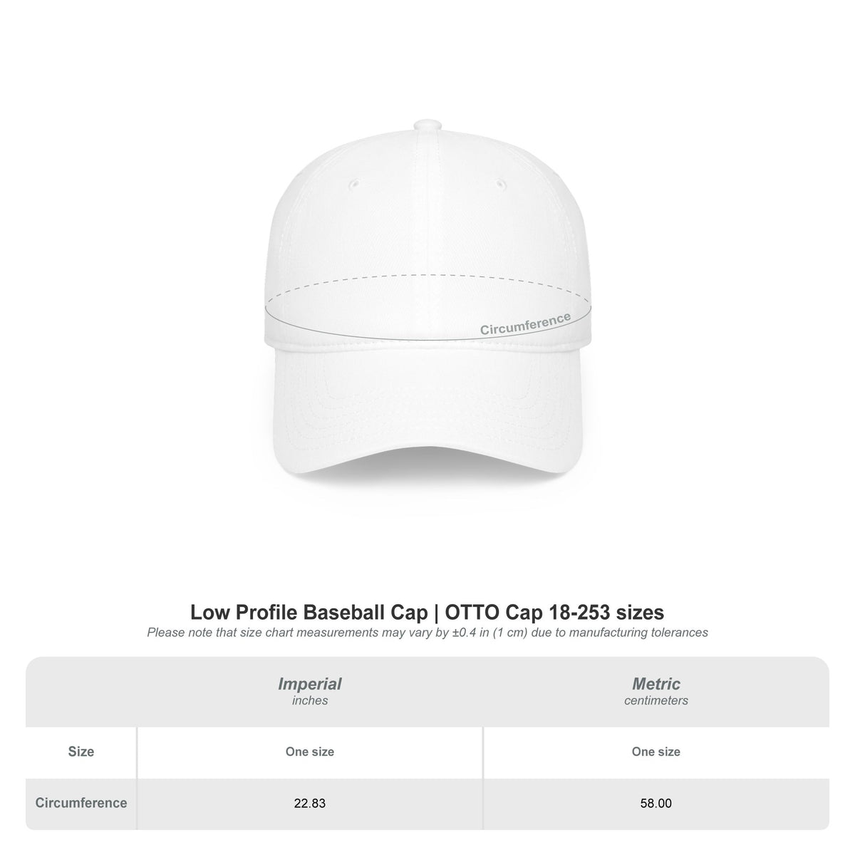 Low Profile Baseball Cap