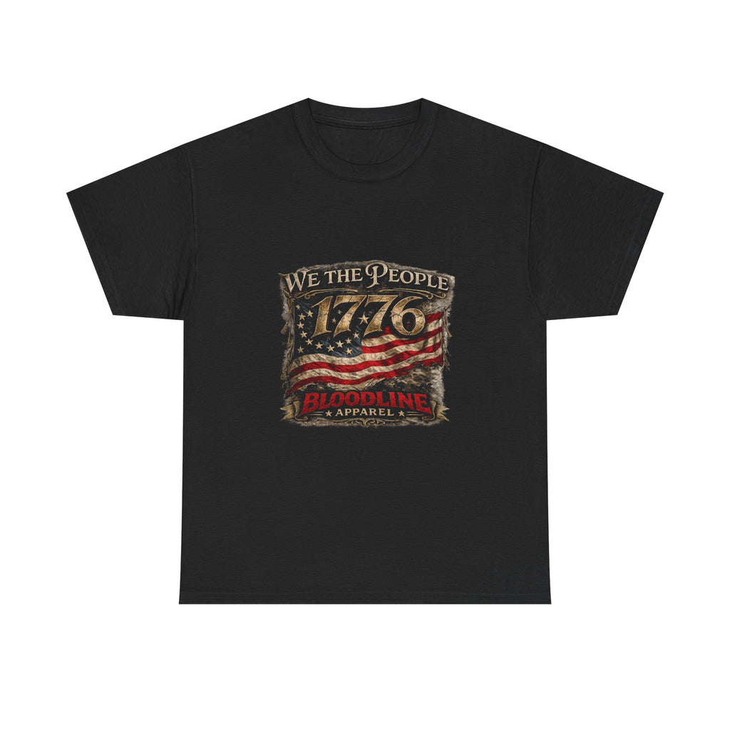 1776 "We the People" Patriotic T‑Shirt – Vintage American Flag Independence Day Tee