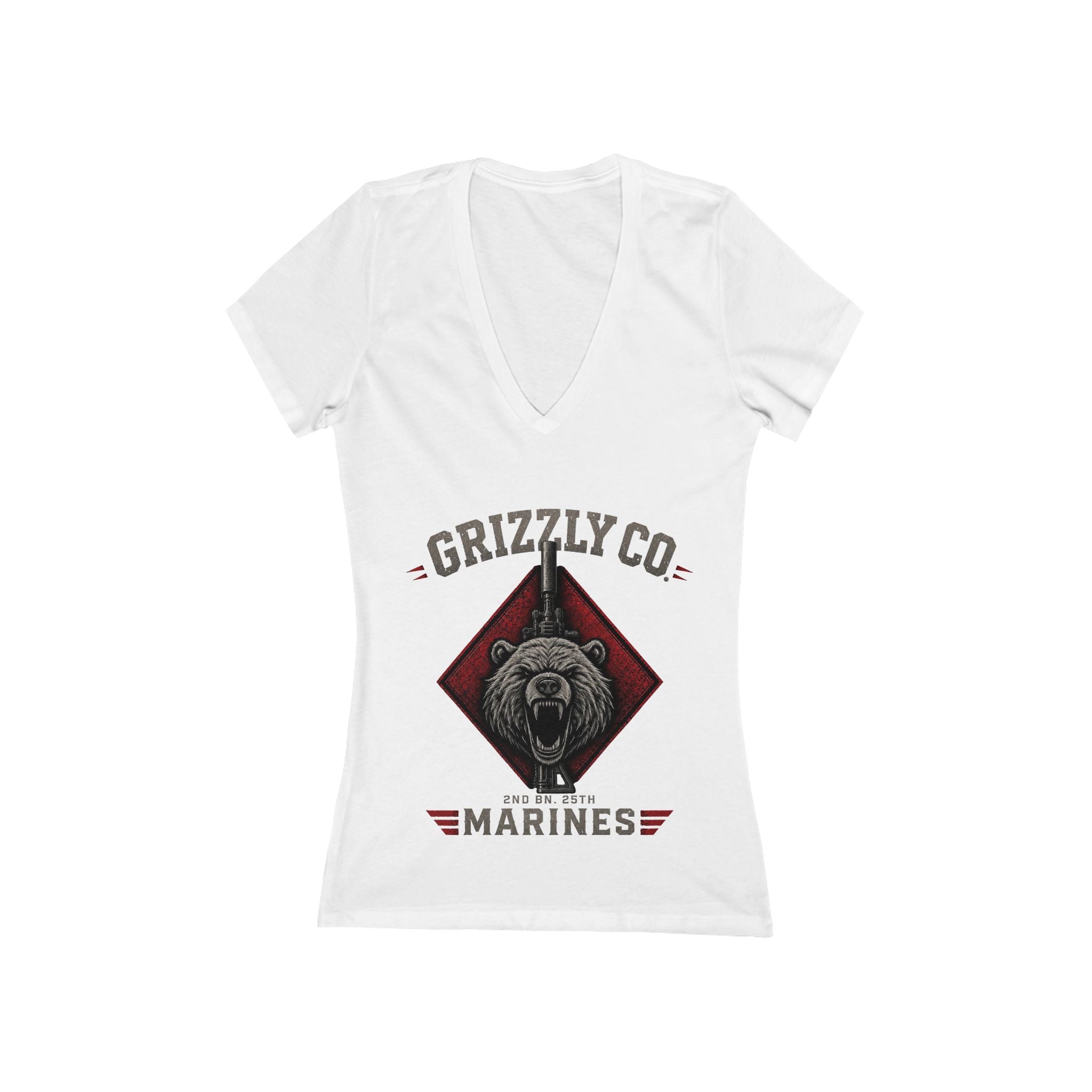 Women's Jersey Short Sleeve Deep V-Neck Tee