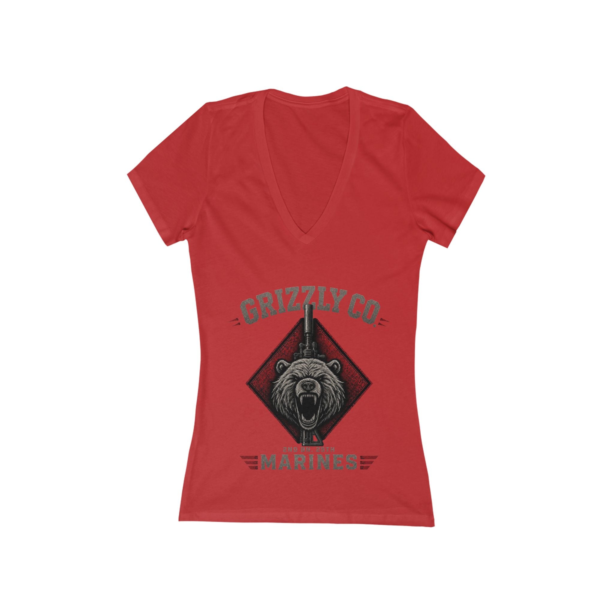 Women's Jersey Short Sleeve Deep V-Neck Tee