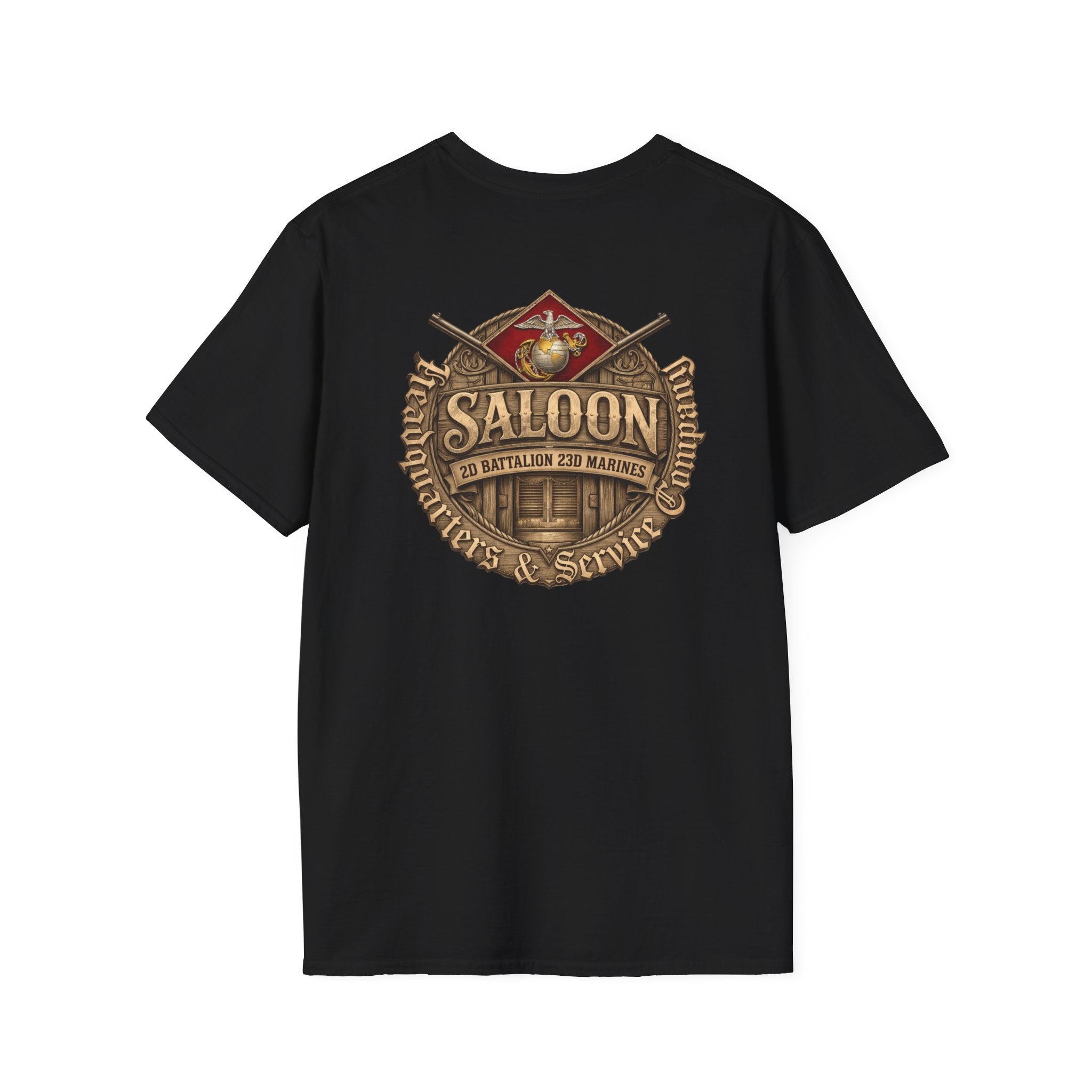 Saloon Marines T-Shirt — saloon door  2nd Marines Vintage Bar Logo Tee