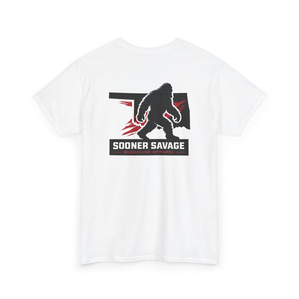 Sooner Savage Oklahoma T‑Shirt — Bigfoot State Silhouette Tee