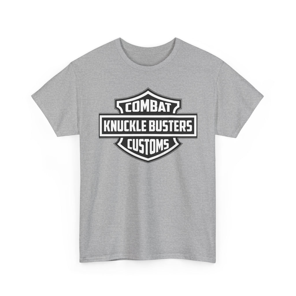 Combat Knuckle Busters Customs Tee — Motorcycle Club Logo T-Shirt