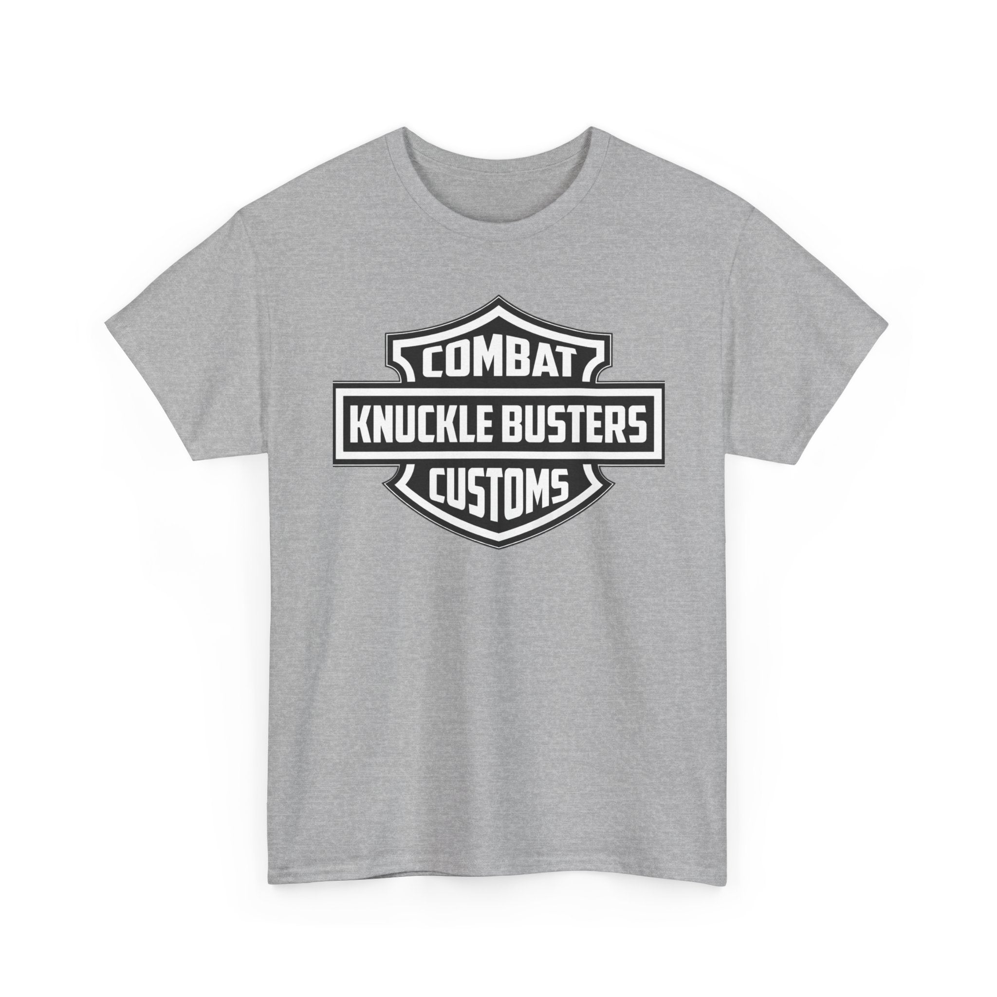 Combat Knuckle Busters Customs Tee — Motorcycle Club Logo T-Shirt