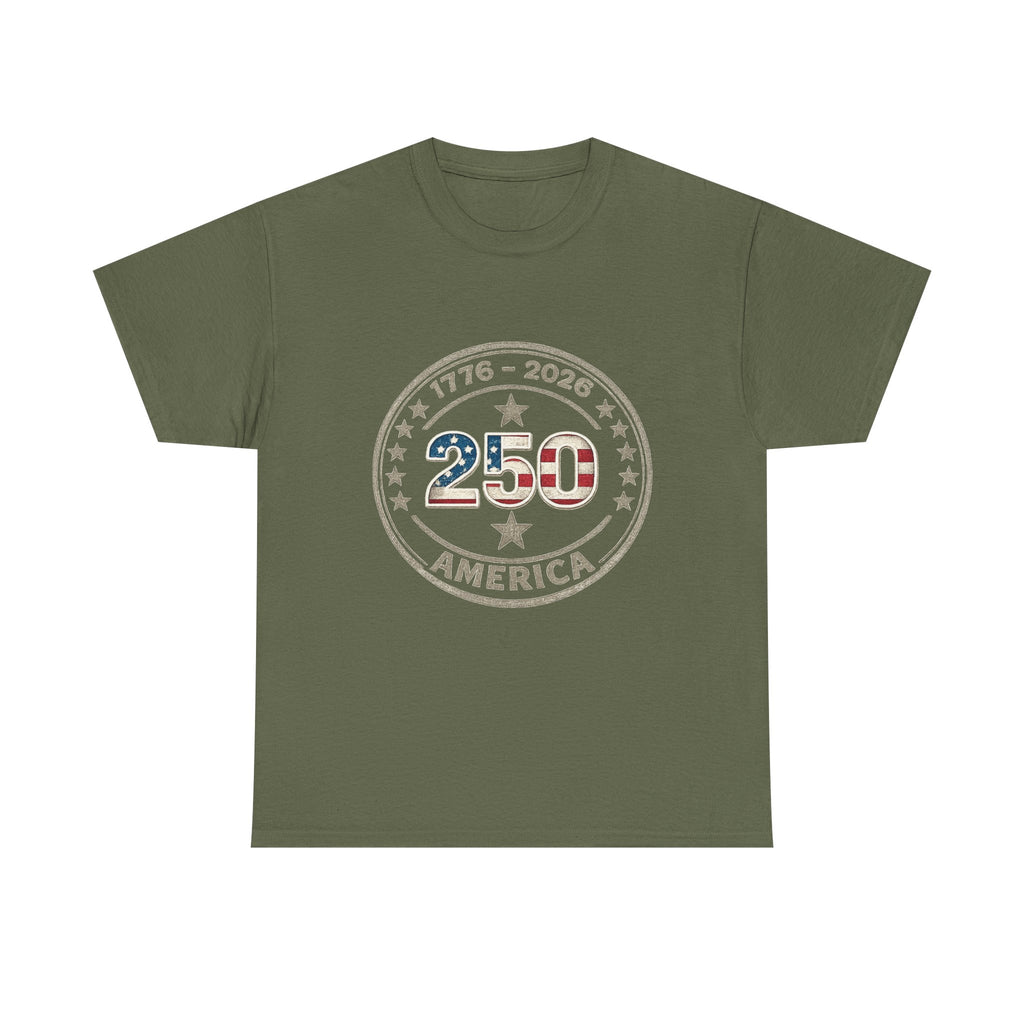 250th America 1776-2026 Anniversary T-Shirt – USA Flag Emblem