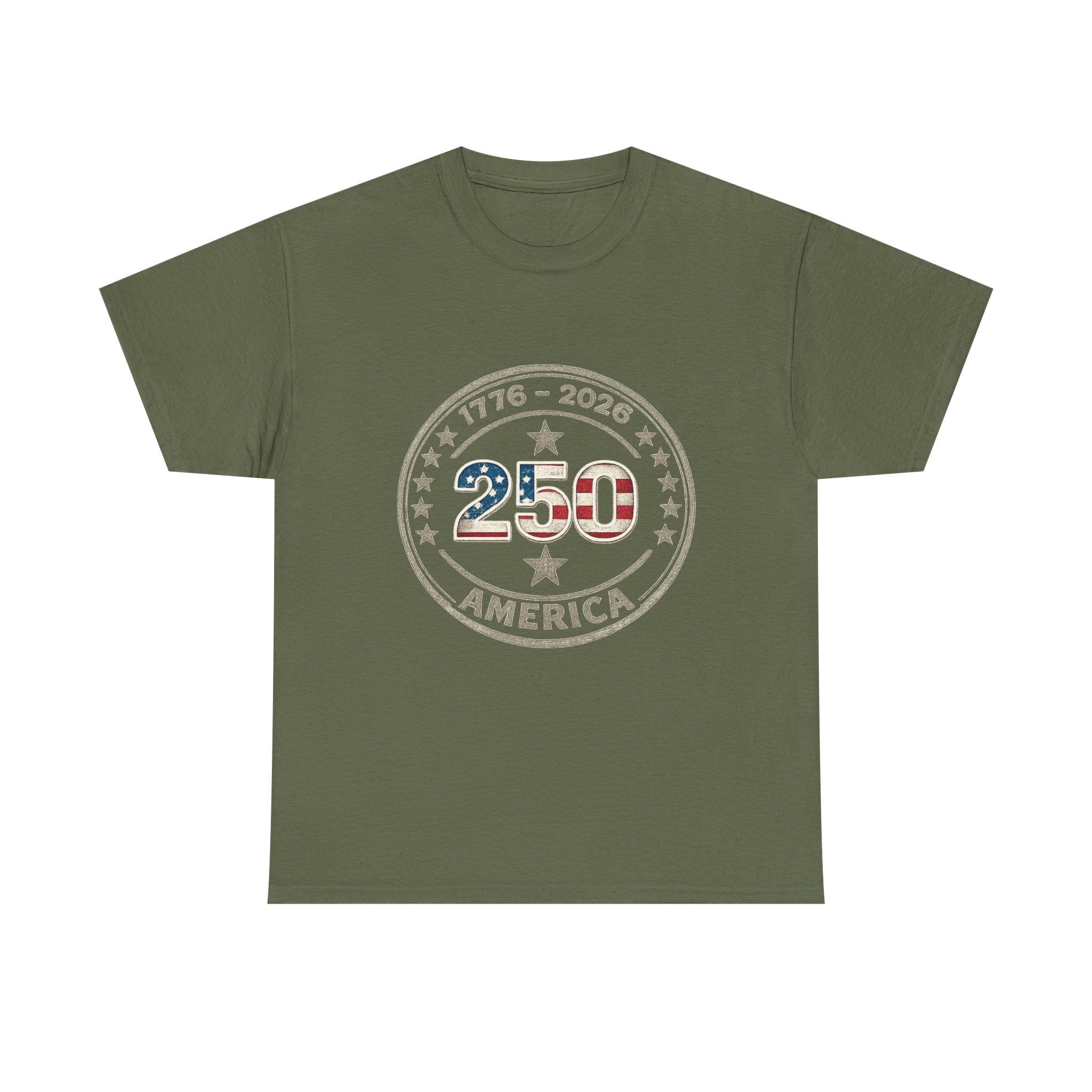 250th America 1776-2026 Anniversary T-Shirt – USA Flag Emblem