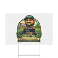 Yard Sign — Hurtado Lawns Lawn Care Advertisement Sign with Phone Number & Services