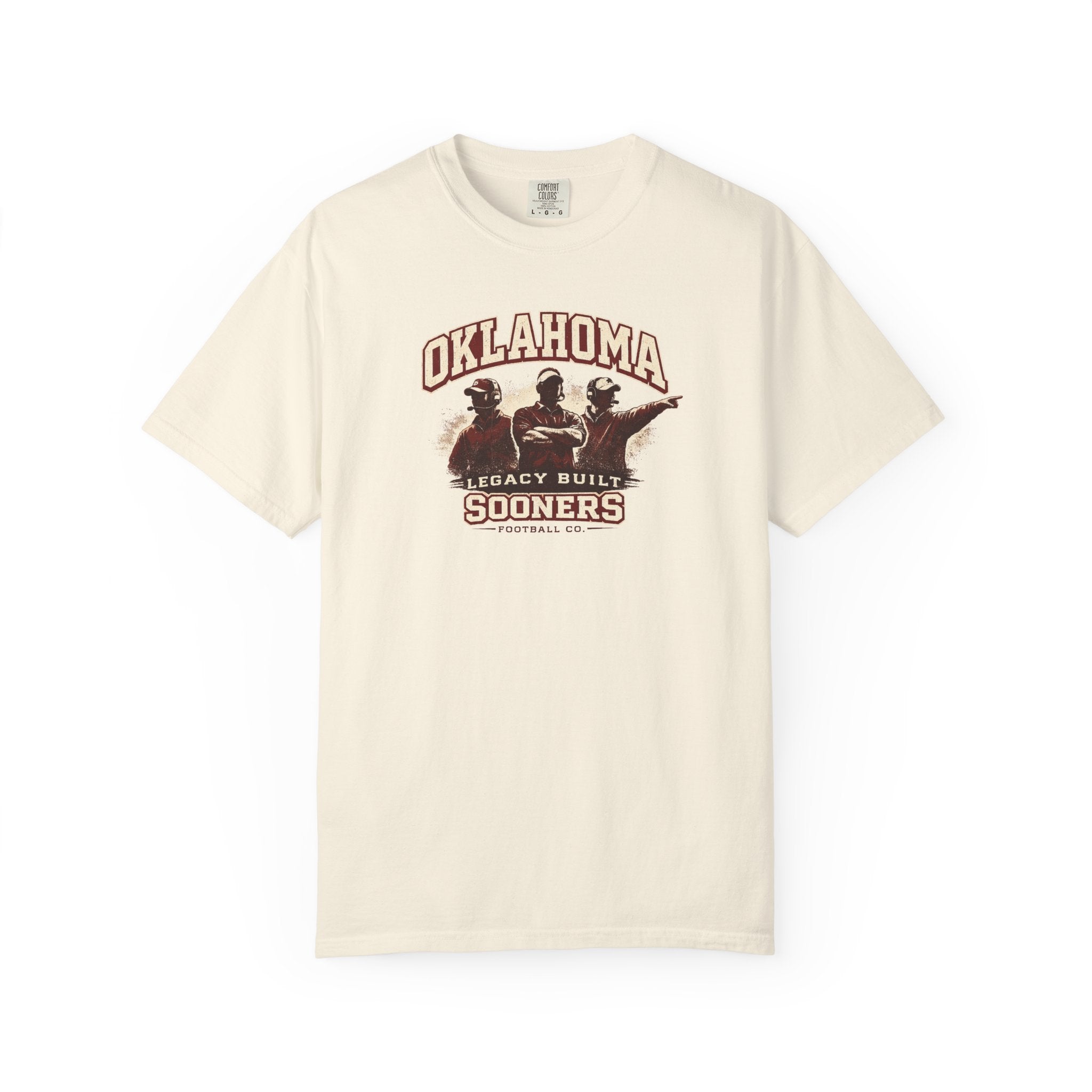 Oklahoma Sooners Vintage Graphic T-Shirt – "Legacy Built" Collegiate Tee