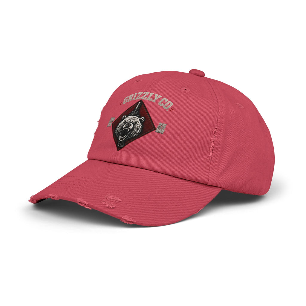 Distressed Bear Dad Hat – Vintage Rawr Bear Logo Cap
