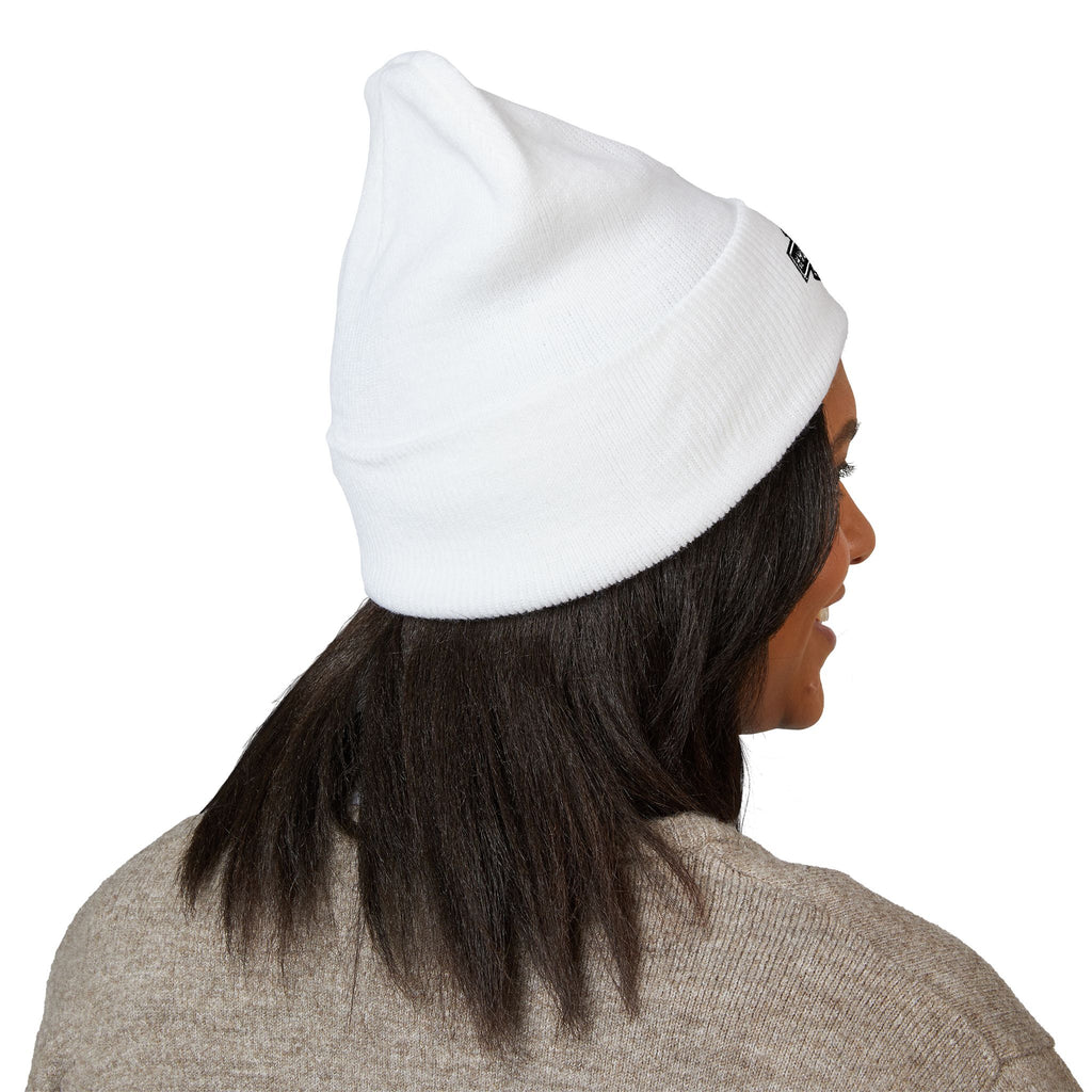 Embroidered Classic Cuffed Beanie – Vintage Shield Logo Knit Hat