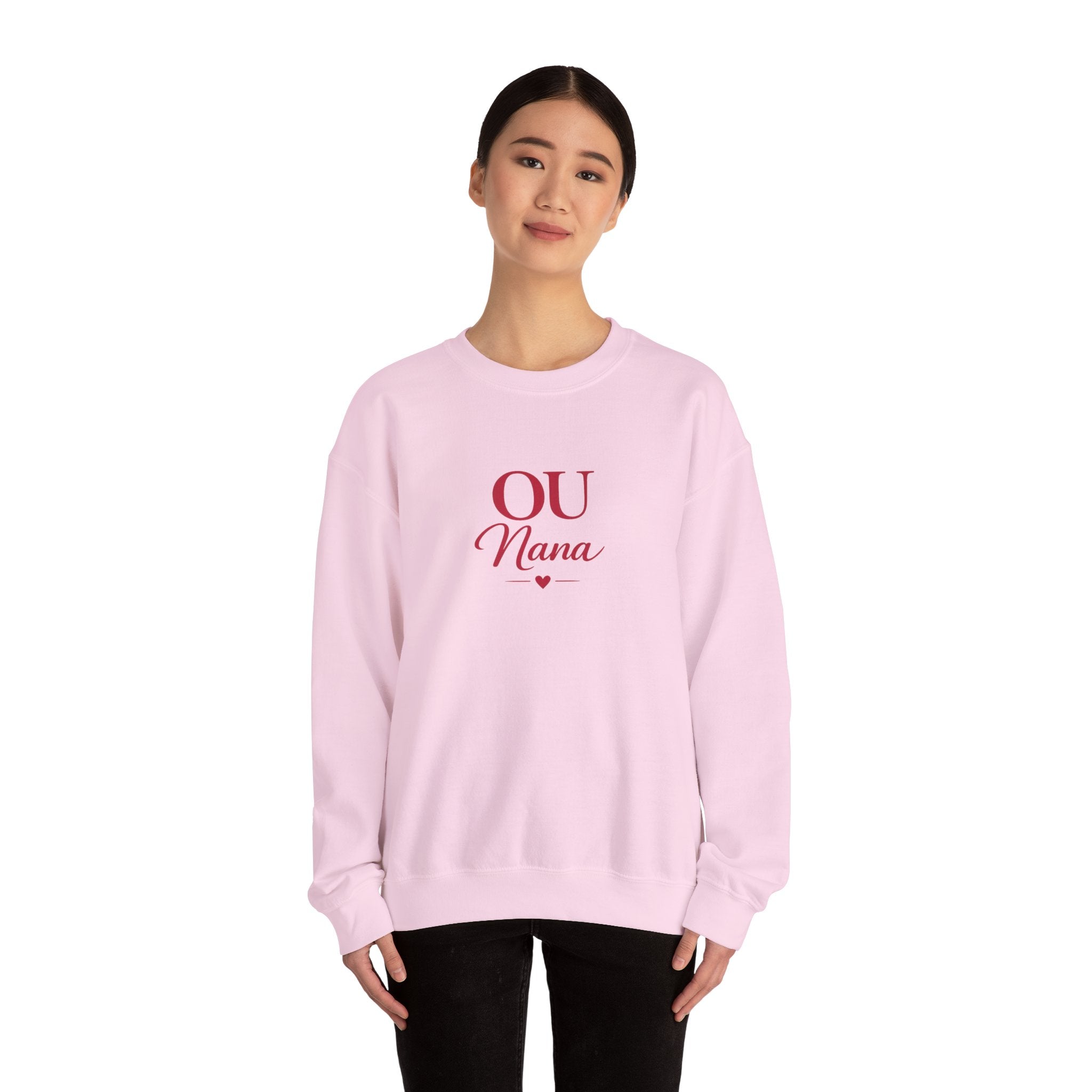 OU Nana Crewneck Sweatshirt — Cute Grandma Gift, Mom/Grandparent Shirt