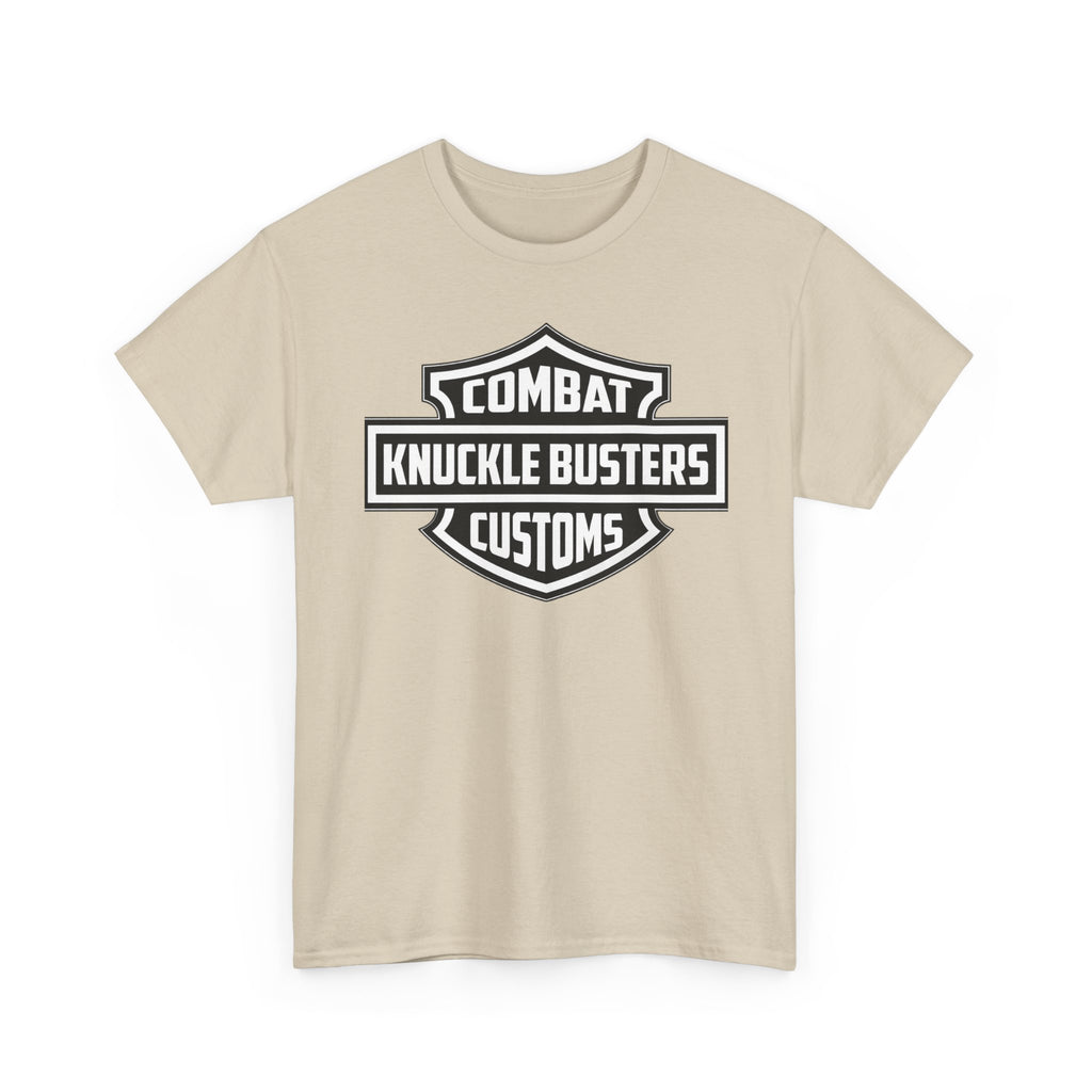 Combat Knuckle Busters Customs Tee — Motorcycle Club Logo T-Shirt