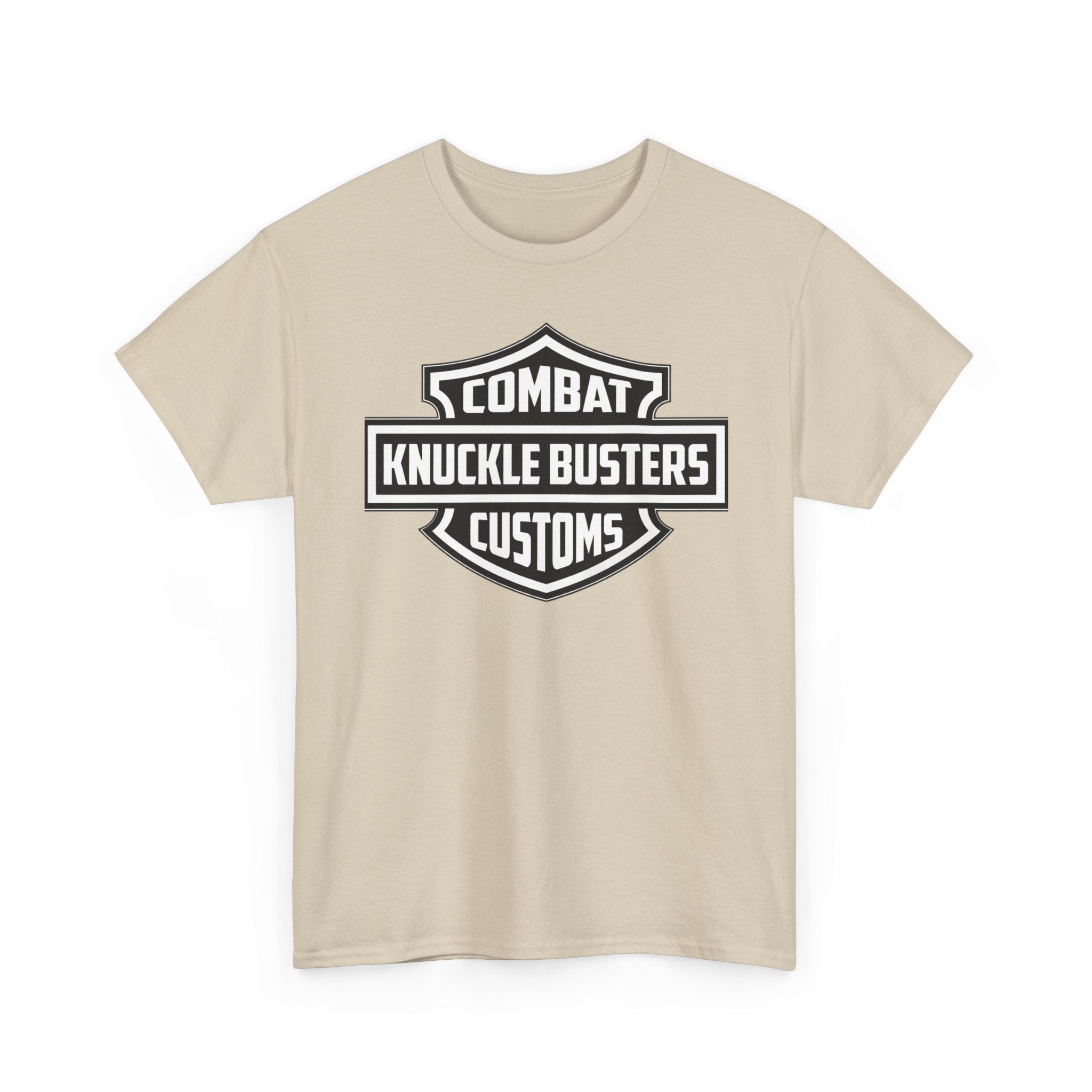Combat Knuckle Busters Customs Tee — Motorcycle Club Logo T-Shirt