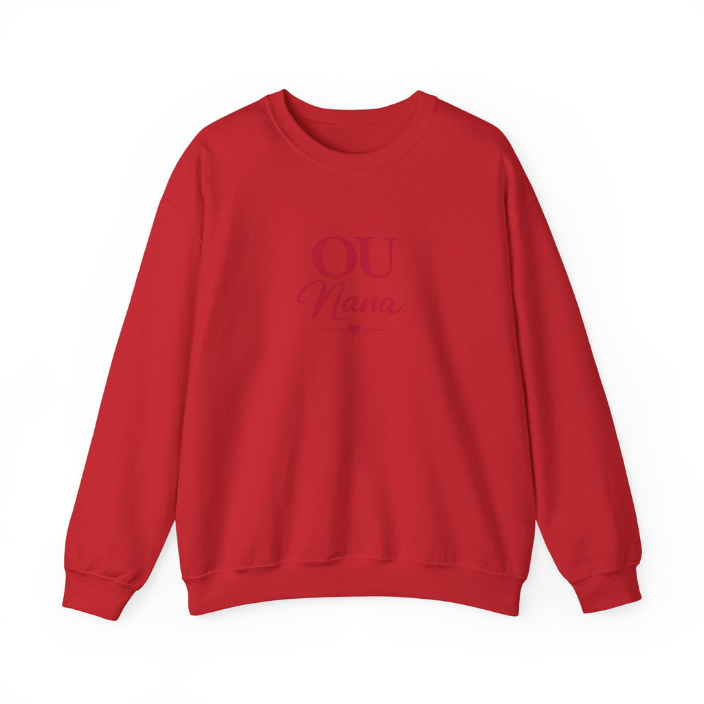OU Nana Crewneck Sweatshirt — Cute Grandma Gift, Mom/Grandparent Shirt