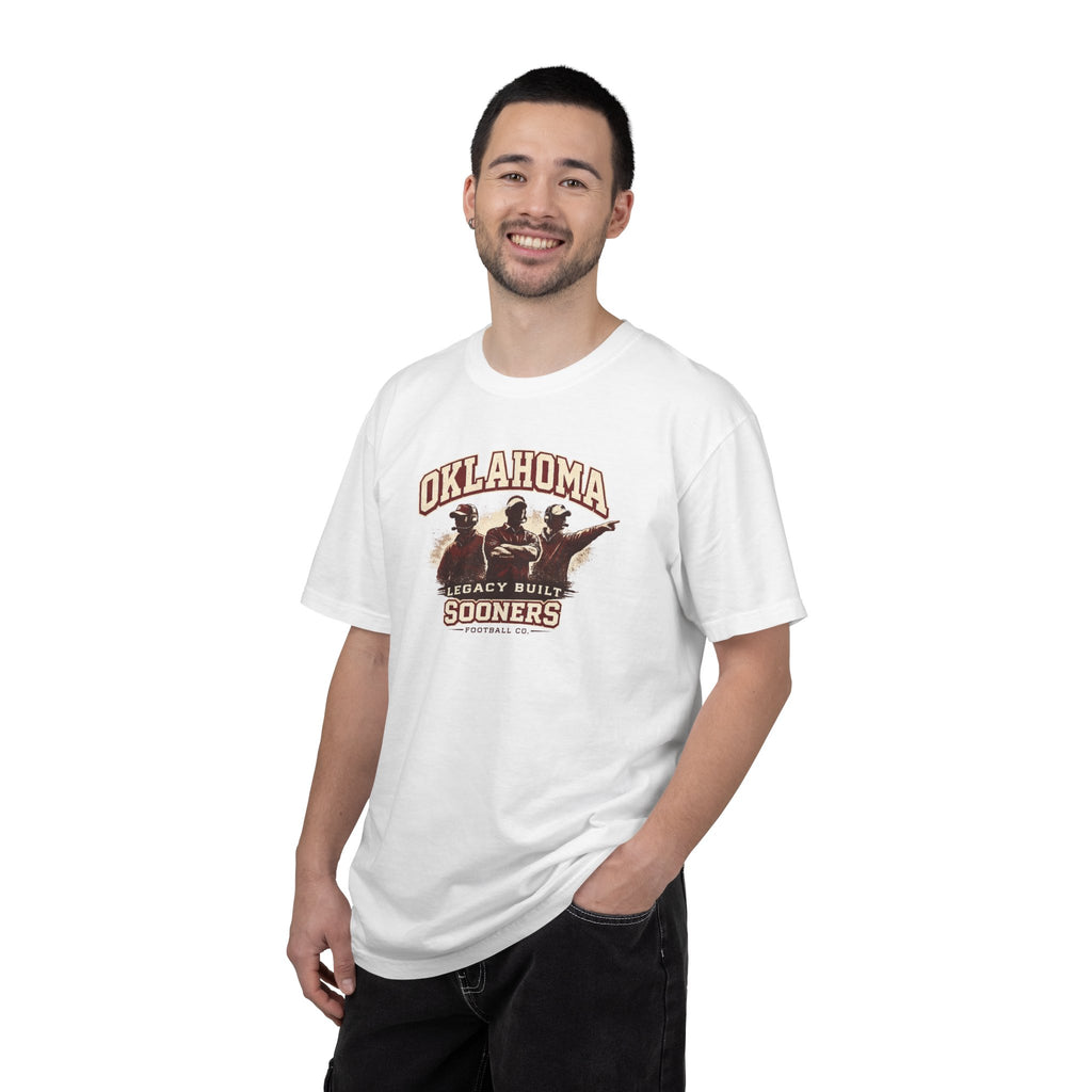 Oklahoma Sooners Vintage Graphic T-Shirt – "Legacy Built" Collegiate Tee