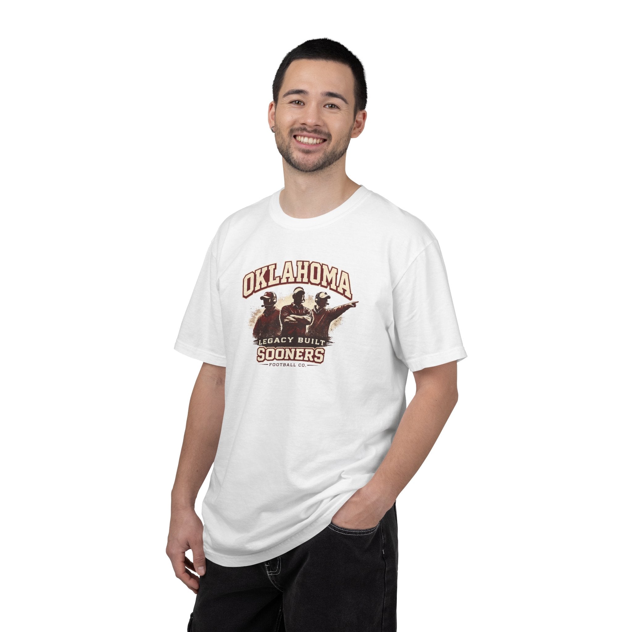 Oklahoma Sooners Vintage Graphic T-Shirt – "Legacy Built" Collegiate Tee