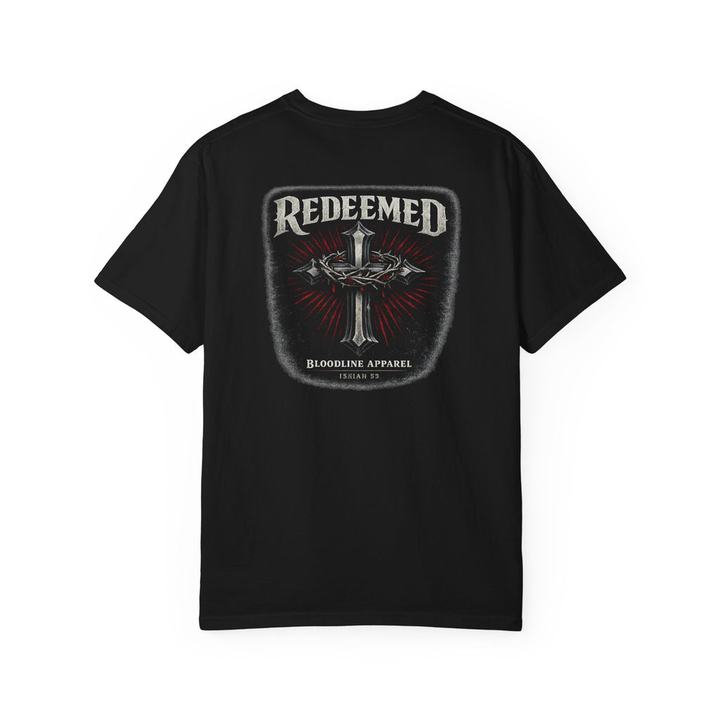 Redeemed Cross Graphic T-shirt — Christian Faith Vintage Tee