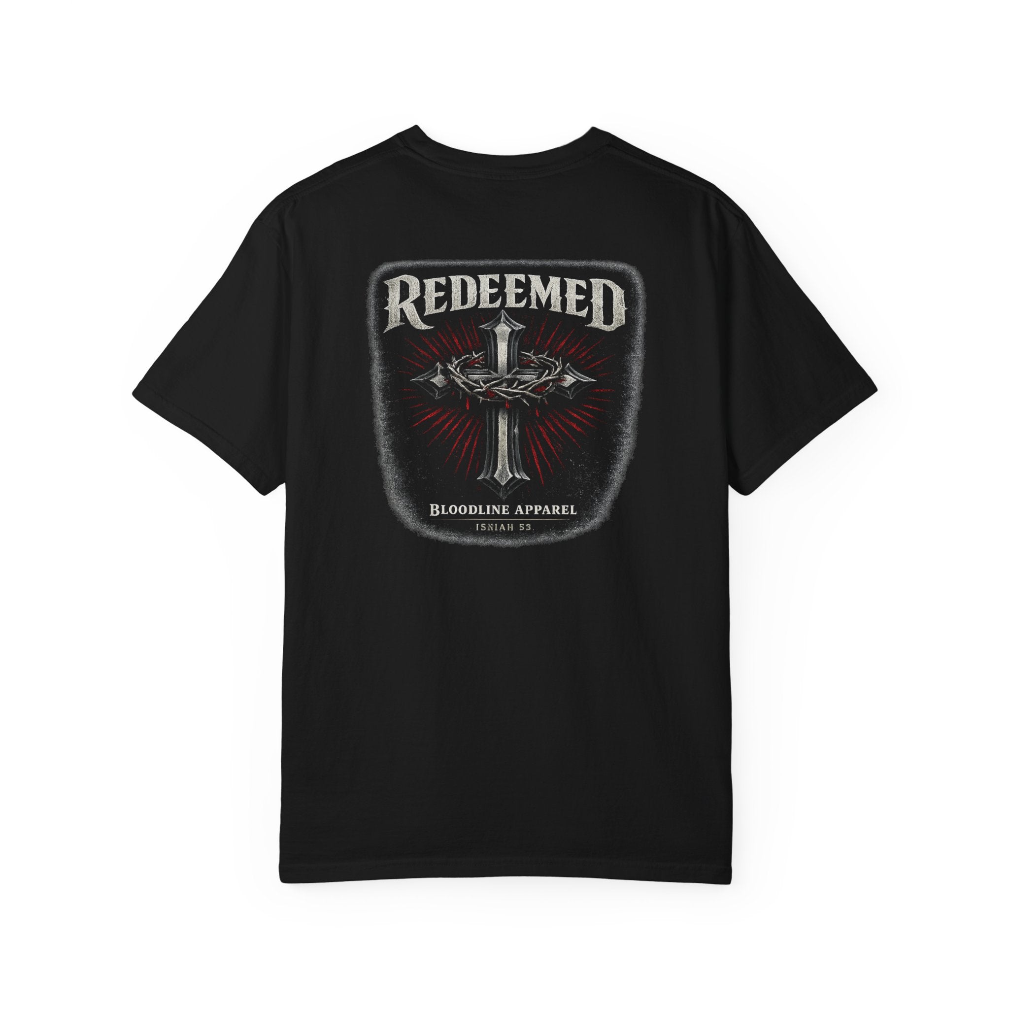 Redeemed Cross Graphic T-shirt — Christian Faith Vintage Tee