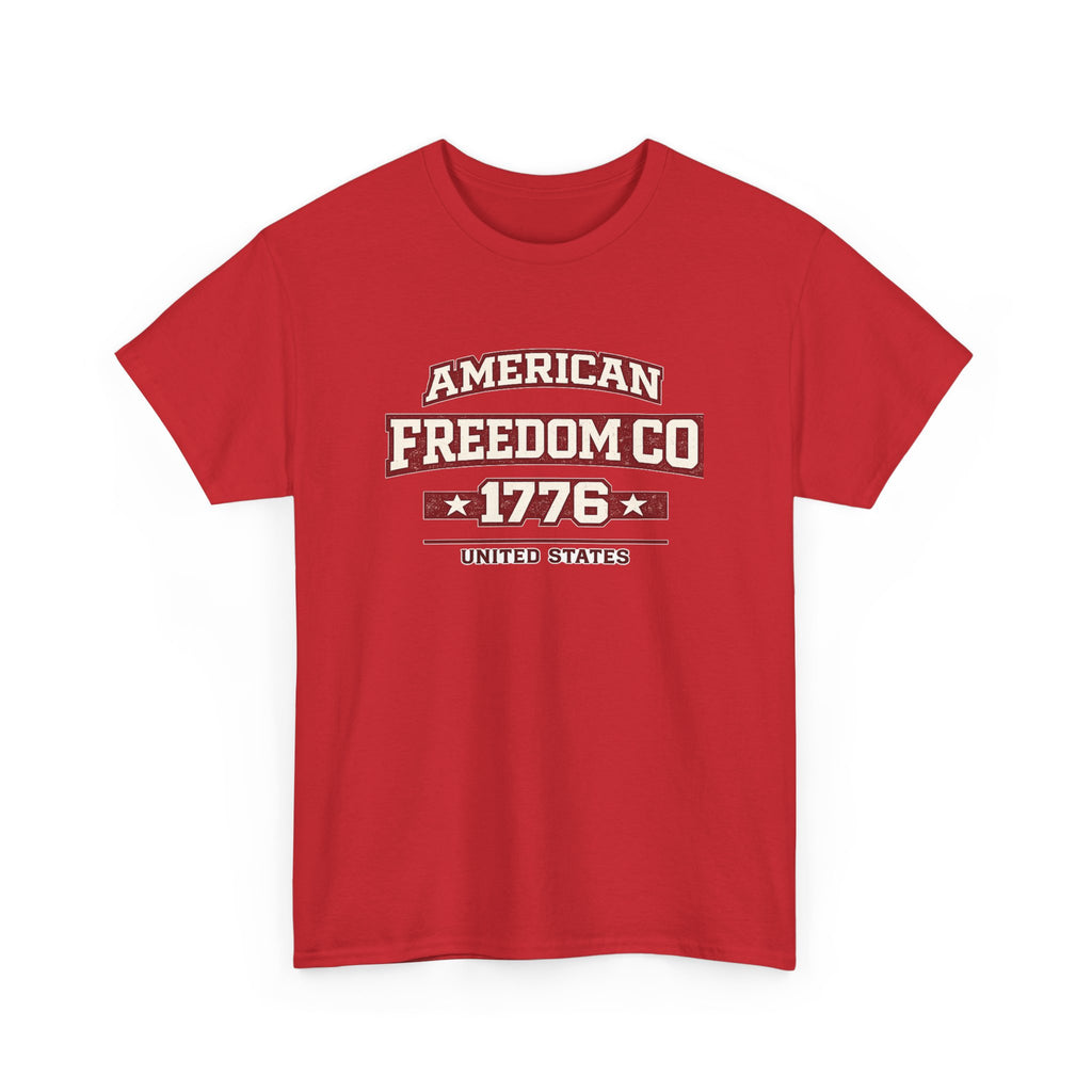 Patriotic 'American Freedom Co. 1776' Tee - 4th of July Vintage USA Shirt