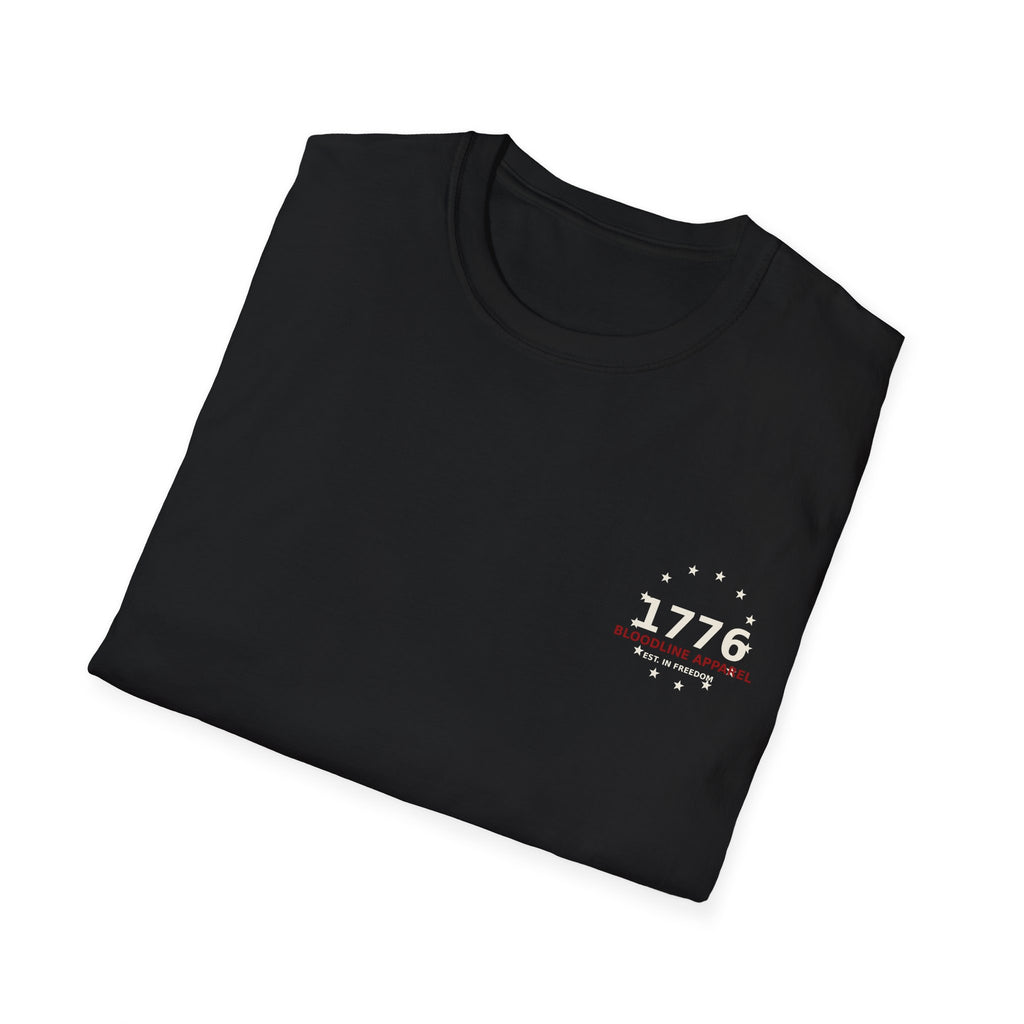 1776 Patriot T-Shirt — Vintage American Flag Revolutionary Design