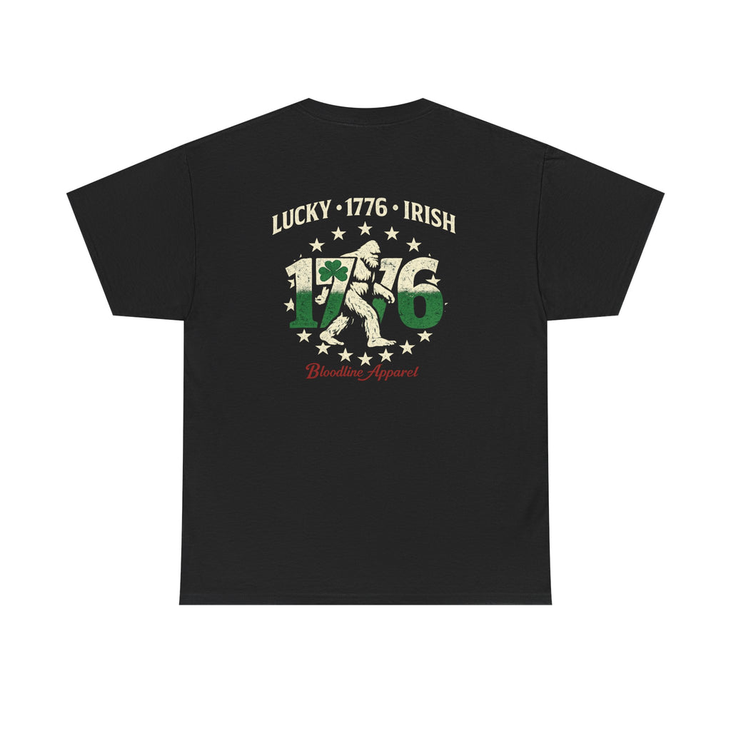 T-Shirt — "Lucky 1776 Irish" Vintage St. Patrick’s Day Tee (Patriotic Clover 1776 Design)