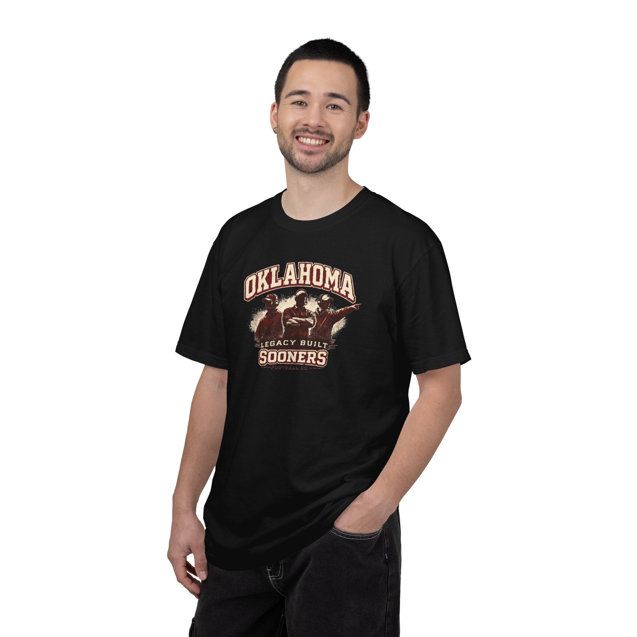Oklahoma Sooners Vintage Graphic T-Shirt – "Legacy Built" Collegiate Tee