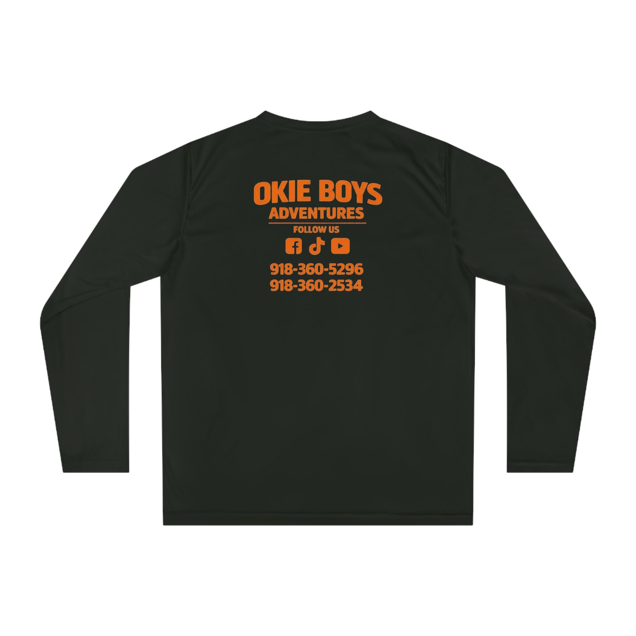 Okie Boys Adventures Long Sleeve Shirt – Fishing & Outdoors Logo Performance Tee