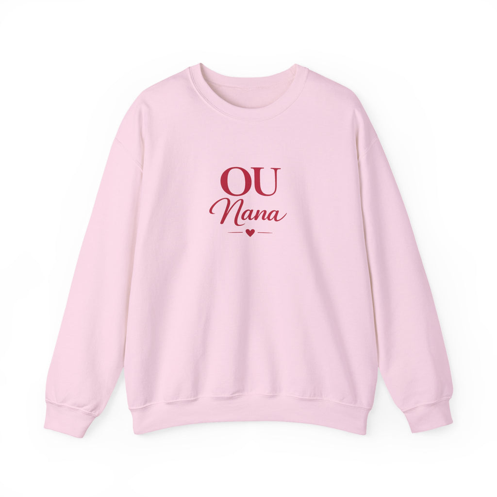 OU Nana Crewneck Sweatshirt — Cute Grandma Gift, Mom/Grandparent Shirt