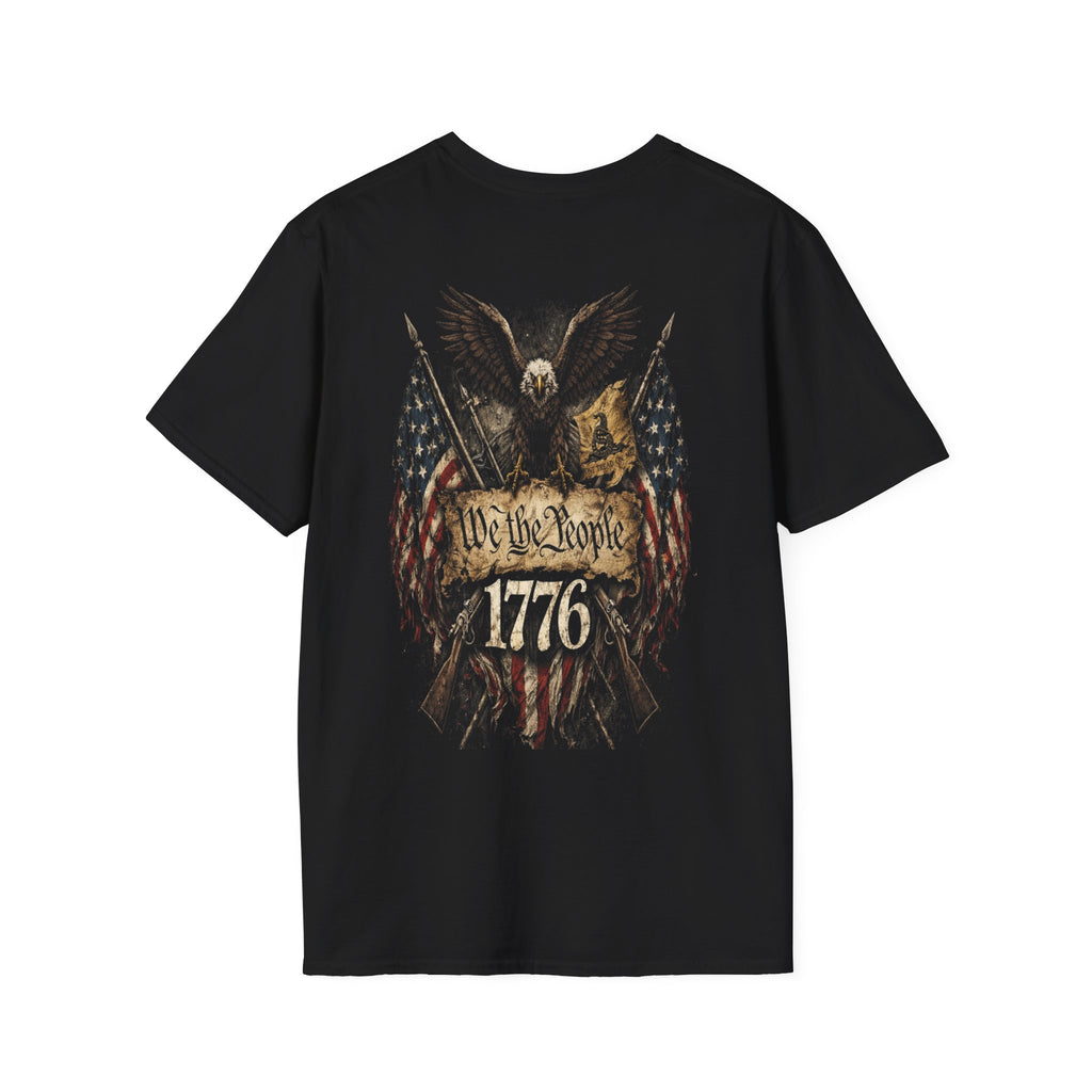 1776 'We The People' Patriotic T-Shirt — Eagle, Flags & American Revolution Design