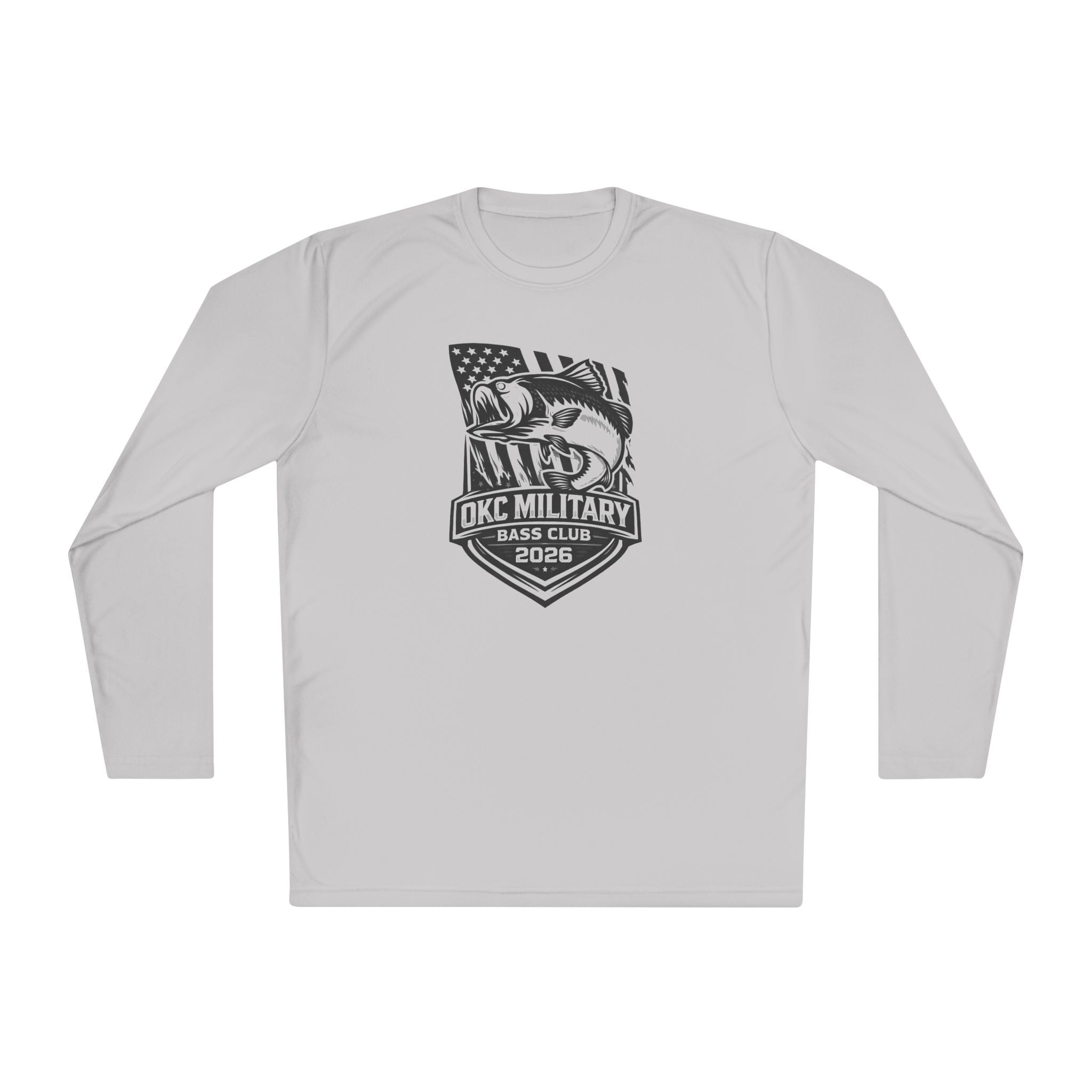 Military Bass Club Long Sleeve Tee — OKC Military Bass Club 2026 Fishing Shirt