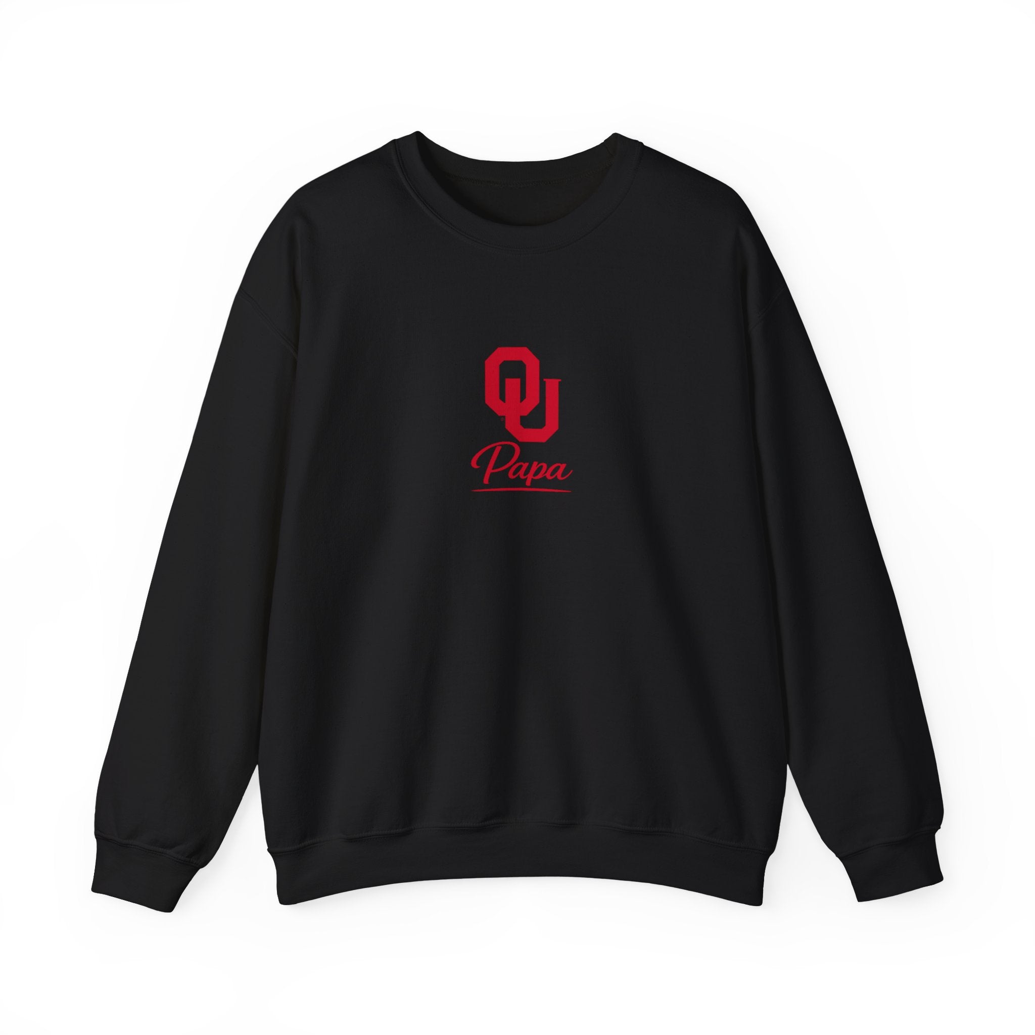 OU Papa Crewneck Sweatshirt — Oklahoma Sooners Dad Pullover