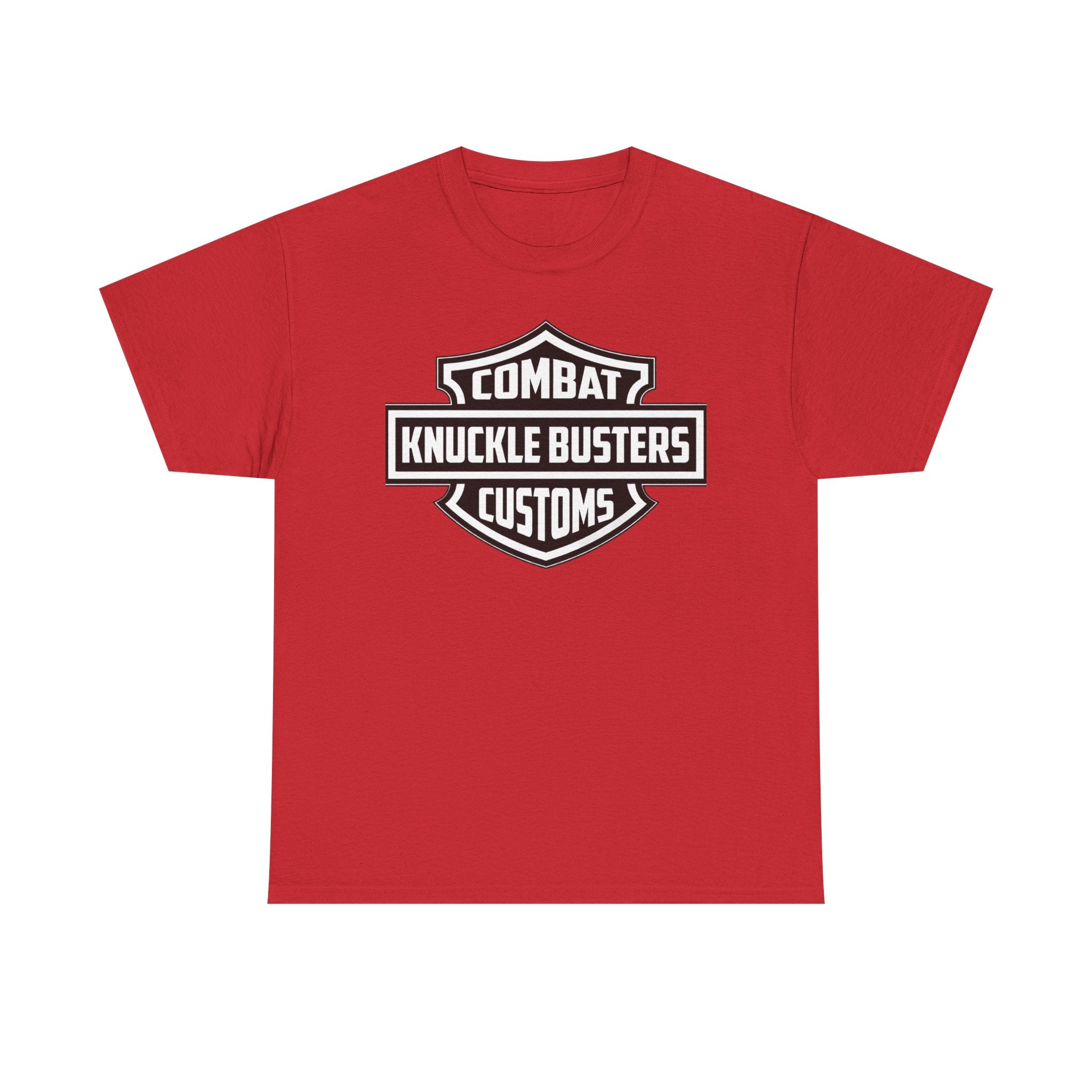 Combat Knuckle Busters Customs Tee — Motorcycle Club Logo T-Shirt