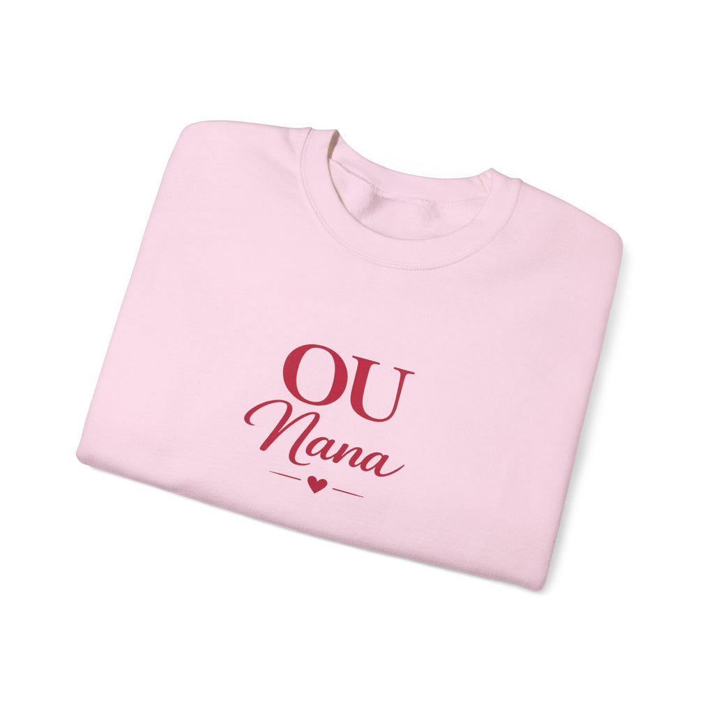 OU Nana Crewneck Sweatshirt — Cute Grandma Gift, Mom/Grandparent Shirt