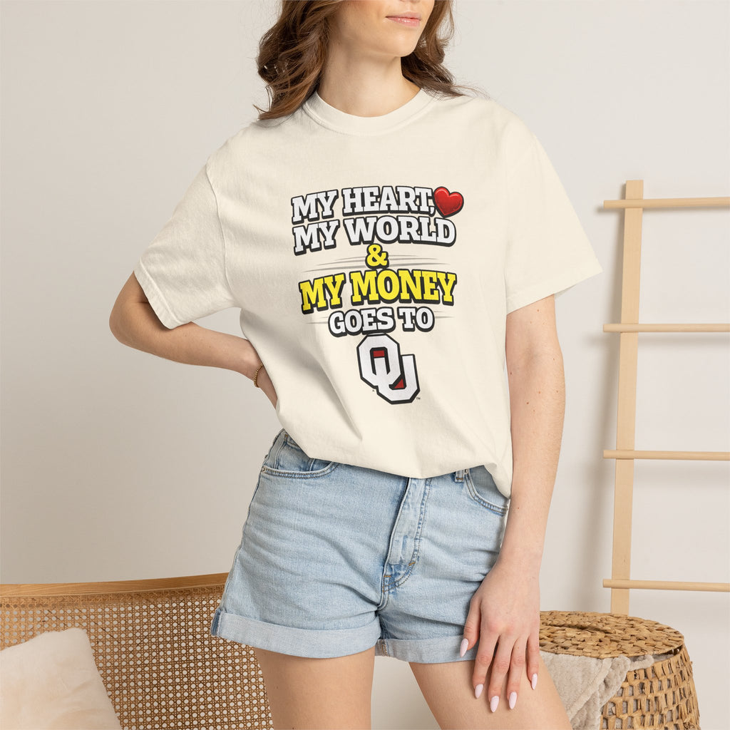 OU My Heart My World & My Money T-Shirt