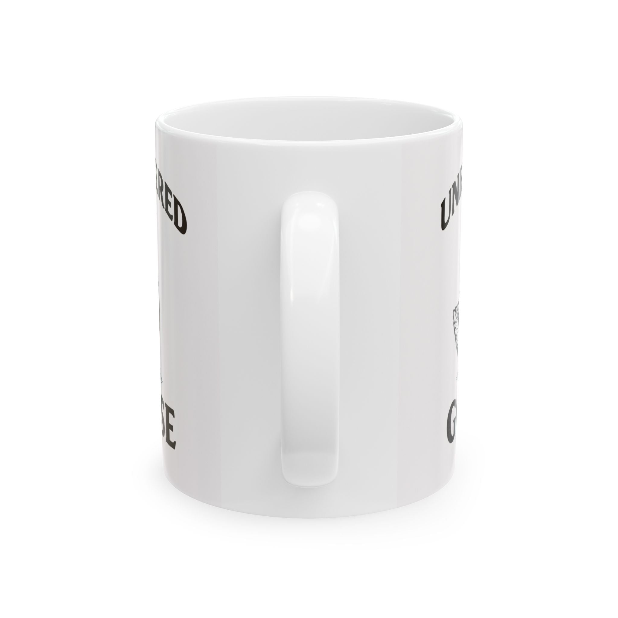 Unbothered Goose Ceramic Mug — Funny Animal Coffee Cup (11oz, 15oz)